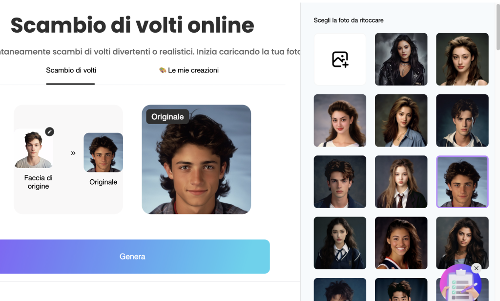 Come creare foto yearbook gratis - face swap