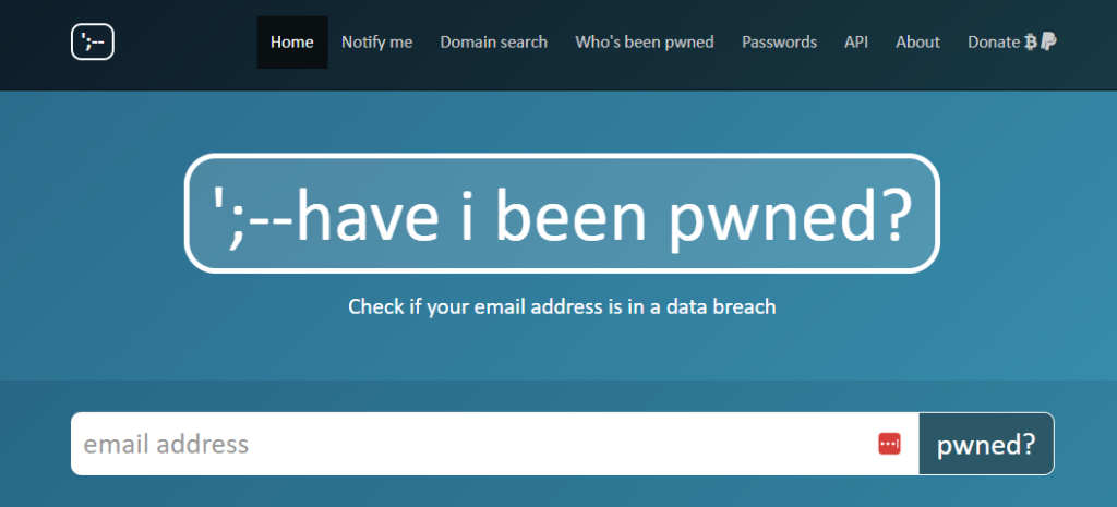 Password rubate? Verificalo su Have I Been Pwned?