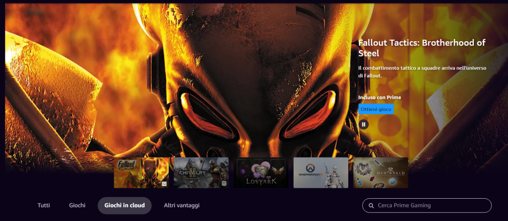 Amazon Prima Gaming, giochi gratuiti